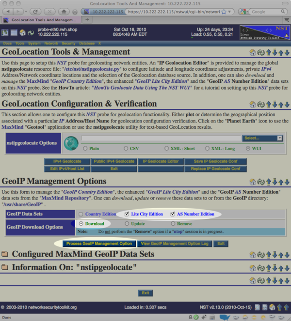 Downloading Geolocation Databases